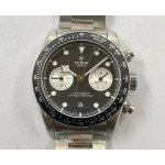 Black Bay Chrono SS 1:1 Best Edition Black Dial on SS Bracelet TWS A7750