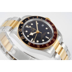 Black Bay GMT S&G Black/Brown Bezel 1:1 Best Edition on SS/YG Bracelet ZF A2836