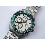 Tag F1 Chrono Calibre 16 SS Green&White Dials Bracelet Quartz 