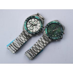 Tag F1 Chrono Calibre 16 SS Green&White Dials Bracelet Quartz 
