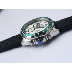 Tag F1 Chrono Calibre 16 SS Green&White Dials Rubber Quartz