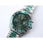 Tag F1 Chrono Calibre 16 SS TT Green&White Dials Bracelet Quartz