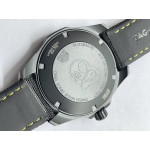 AquaRacer Calibre 5 DLC Case CF Bezel Yellow Numbers Nylon Strap A2824