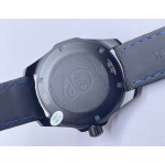 Aquaracer Calibre 5 PVD 41mm 1:1 Best Edition Carbon/Blue Dial on Black Nylon Strap TARF SW200