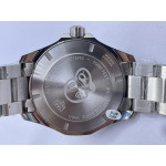 Aquaracer Calibre 5 44mm 1:1 Best Edition Black Dial SS Bezel on SS Bracelet TARF SW200