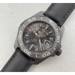 Aquaracer Calibre 5 PVD 41mm 1:1 Best Edition Carbon/Gold Dial on Black Nylon Strap TARF SW200