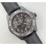 Aquaracer Calibre 5 PVD 41mm 1:1 Best Edition Carbon/Gold Dial on Black Nylon Strap TARF SW200