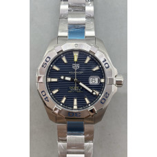 Aquaracer Calibre 5 44mm 1:1 Best Edition Blue Dial SS Bezel on SS Bracelet TARF SW200