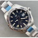 Aquaracer Calibre 5 44mm 1:1 Best Edition Blue Dial SS Bezel on SS Bracelet TARF SW200