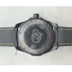 Aquaracer Calibre 5 PVD 41mm 1:1 Best Edition Carbon/Yellow Dial on Black Nylon Strap TARF SW200