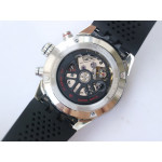 Carrera Calibre HEUER 01 Chrono 43mm Ceramic Bezel Black SS Case XF A1887