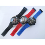 Carrera Calibre HEUER 01 Chrono 45mm Ceramic Bezel Black SS Case Rubber Strap XF A1887