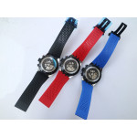 Carrera Calibre HEUER 01 Chrono 45mm Ceramic Bezel Black SS Case Rubber Strap XF A1887