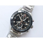 Carrera Calibre HEUER 01 Chrono 43mm Ceramic Bezel Black Dial SS Case XF A1887
