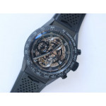 Carrera Calibre HEUER 01 Chrono 43mm Ceramic Case&Bezel All Black Rubber Strap XF A1887