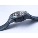 Carrera Calibre HEUER 01 Chrono 43mm Ceramic Case&Bezel Black Rubber Strap XF A1887