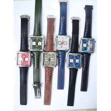 Tag Monaco Chronograph SS Case 6 Dials Japan Quartz VK64A
