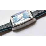 Tag Monaco Chronograph SS Case Blue Dial Japan Quartz VK64A