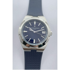 Overseas 4500V SS 1:1 Best Edition Blue Dial on Blue Rubber Strap A5100 ZF