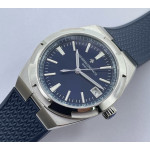 Overseas 4500V SS 1:1 Best Edition Blue Dial on Blue Rubber Strap A5100 ZF