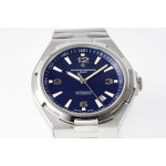 Overseas 47040 SS 1:1 Best Edition Blue Textured Dial Bracelet PPF A1226