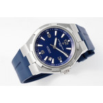 Overseas 47040 SS 1:1 Best Edition Blue Textured Dial Rubber Strap PPF A1226