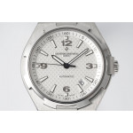 Overseas 47040 SS 1:1 Best Edition White Textured Dial Bracelet PPF A1226