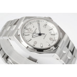 Overseas 47040 SS 1:1 Best Edition White Textured Dial Bracelet PPF A1226