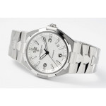 Overseas 47040 SS 1:1 Best Edition White Textured Dial Bracelet PPF A1226