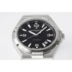 Overseas 47040 SS 1:1 Best Edition Black Textured Dial Bracelet PPF A1226