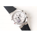 Overseas Chrono Ref.5500V SS Blue&Black&White Dials Rubber Strap 8F A5200