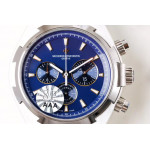 Overseas Chrono Ref.5500V SS Blue&Black&White Dials Rubber Strap 8F A5200