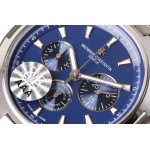 Overseas Chrono Ref.5500V SS Blue&Black&White Dials Rubber Strap 8F A5200