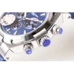 Overseas Chrono Ref.5500V SS Blue&Black&White Dials Rubber Strap 8F A5200