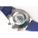 Overseas Chrono Ref.5500V SS Blue&Black&White Dials Rubber Strap 8F A5200