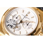 Overseas Chrono Ref.5500V Gold Case White Dial Rubber Strap 8F A5200