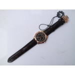 Fiftysix RG 40mm 1:1 Best Edition Brown Dial Brown Leather Strap A1326 ZF