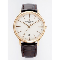 Patrimony Date RG 1:1 Best Edition White Dial Leather Strap PPF MIYOTA 9015