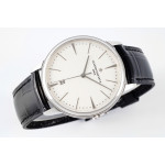 Patrimony Date SS 1:1 Best Edition White Dial Leather Strap PPF MIYOTA 9015