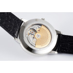 Patrimony Date SS 1:1 Best Edition White Dial Leather Strap PPF MIYOTA 9015