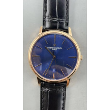 Patrimony Date RG 1:1 Best Edition Blue Dial Leather Strap MKSF MIYOTA 9015