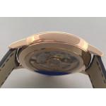 Patrimony Date RG 1:1 Best Edition Blue Dial Leather Strap MKSF MIYOTA 9015