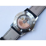 Traditionnelle High Jewellery Watch SS Full Diamonds Leather Strap MIYOTA9015