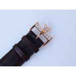 Traditionnelle High Jewellery Watch SS Full Diamonds Leather Strap MIYOTA9015