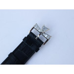 Traditionnelle High Jewellery Watch SS Full Diamonds Leather Strap MIYOTA9015