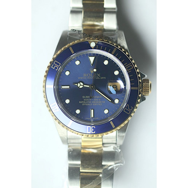 Submariner 16613LB SS/YG TT Blue Dial Bracelet BP A2813